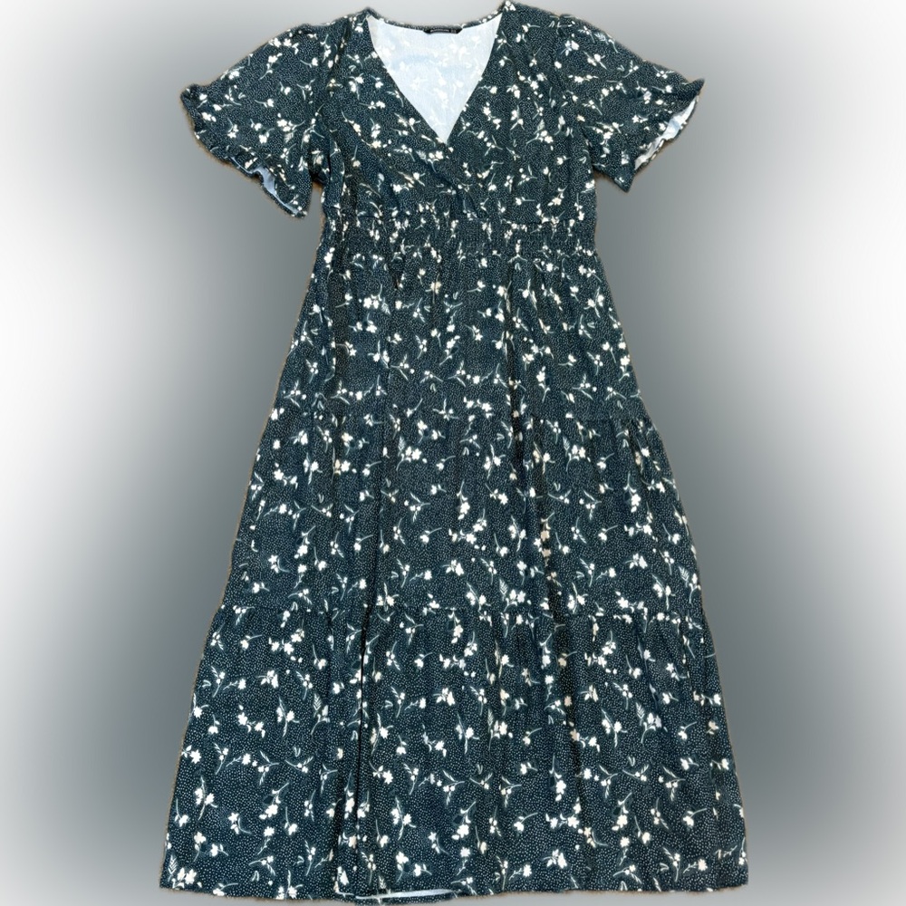 BloomChic Green Floral Dress